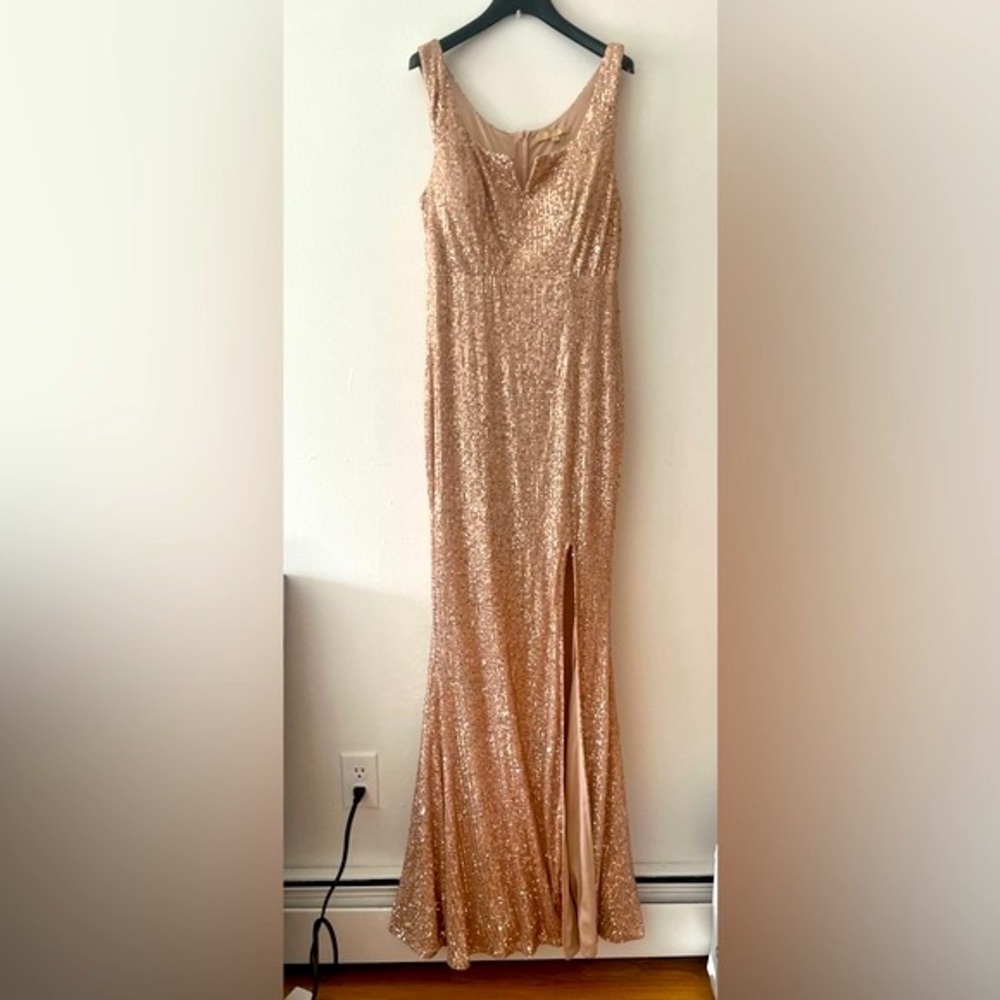 RICARICA  GOLD SEQUIN DRESS
